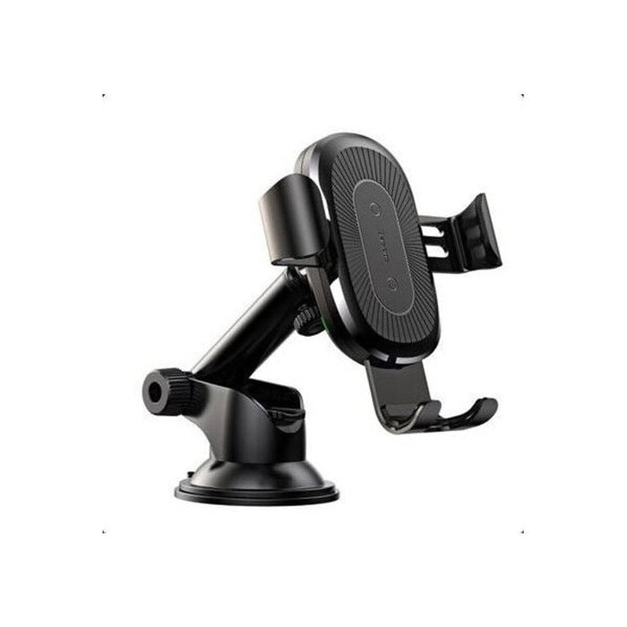 Baseus Wireless Qi Charger Phone Holder – Gravity Dashboard Mount, Adjustable Arm