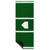 Costway Baseball & Softball Hitting Mat Roll-Up Batting Cage Training Mat w/Anti-Slip Rubber Backing-Green
