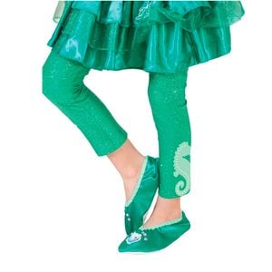 Girl US 9-11 Disney Little Mermaid Ariel Footless Tights Girls Legwear Costume