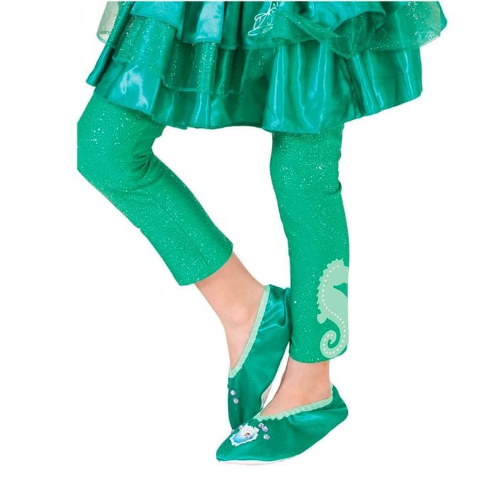Girl US 9-11 Disney Little Mermaid Ariel Footless Tights Girls Legwear Costume