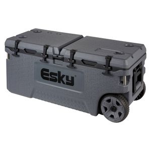 Esky 120L Charcoal Wheeled Dual Lid Hard Cooler