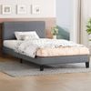 Alfordson Bed Frame King Single Mattress Base Platform Fabric Grey Linus