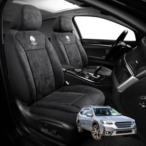 Australian Goose Edition Front Seat Covers for Subaru Outback 2021 - 2025 (6GEN) - Suede, Universal Fit - Black