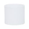 180 x 160mm White Medium Cylinder Linear Ceramic Pot