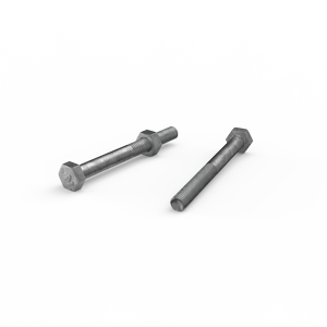 ZENITH M6 x 60mm Hot Dip Galvanised Hex Head Bolts and Nuts - Each
