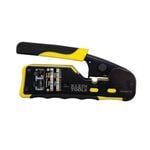 Klein Tools Ratcheting Cable Crimper / Stripper / Cutter, For Pass-Thru