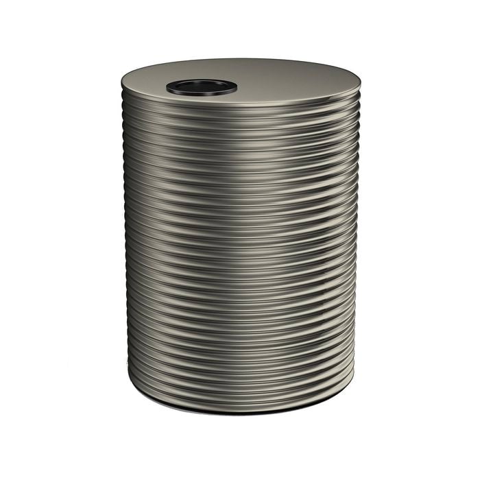 Kingspan 5000L Round Steel Water Tank - Woodland Grey 1900mm x 1860mm