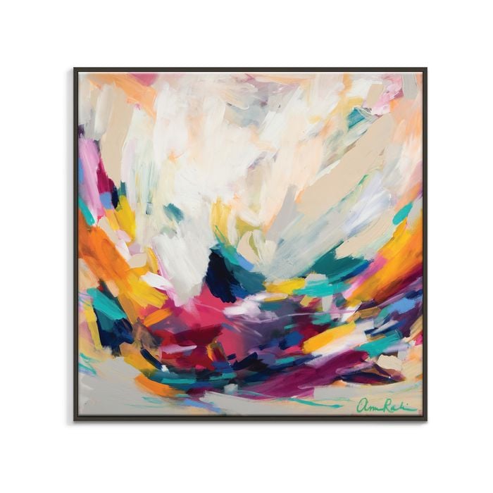 Artist Lane "New Beginnings " by Amira Rahim - 60x60cm Black Framed Canvas