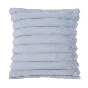 Astin Sinclair 45cm x 45cm Cloud Blue Faux Fur Rib Cushion