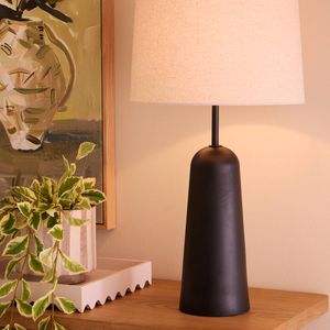 Amalfi Rylan Table Lamp Black 32x32x63cm