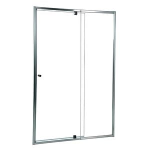 Rick McLean's Smart Pivot Front Only Showerscreen Adj 790-880mm Silver