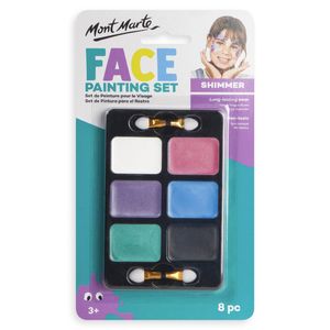 Mont Marte 8 Piece Face Painting Set - Shimmer