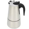 NNEOBA 9 Cup Stainless Steel Coffee Maker Moka Pot Stovetop Espresso Maker Silver