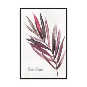 Artey | Fern Frond - Framed Canvas - Black Frame - 110 x 165cm