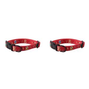 2PK Harry Potter Dog Neck Collar 33-52cm Adjustable Large  - Red