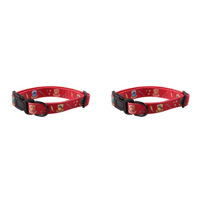 2PK Harry Potter Dog Neck Collar 33-52cm Adjustable Large  - Red