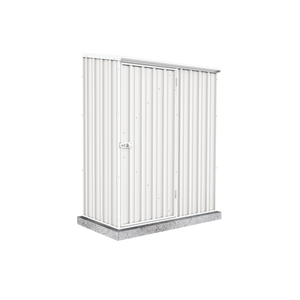 Absco Sheds 1.52 x 0.78 x 1.95m Surfmist Space Saver Single Door Shed