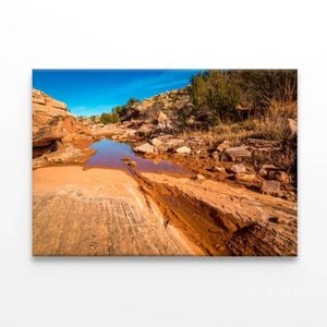 Arizona Sandstone with Rocks  Print 100% Australian Made 150 x 100cm  (Stretched)