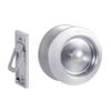 Gainsborough Brushed Satin Chrome Circular Passage Sliding Cavity Door Set