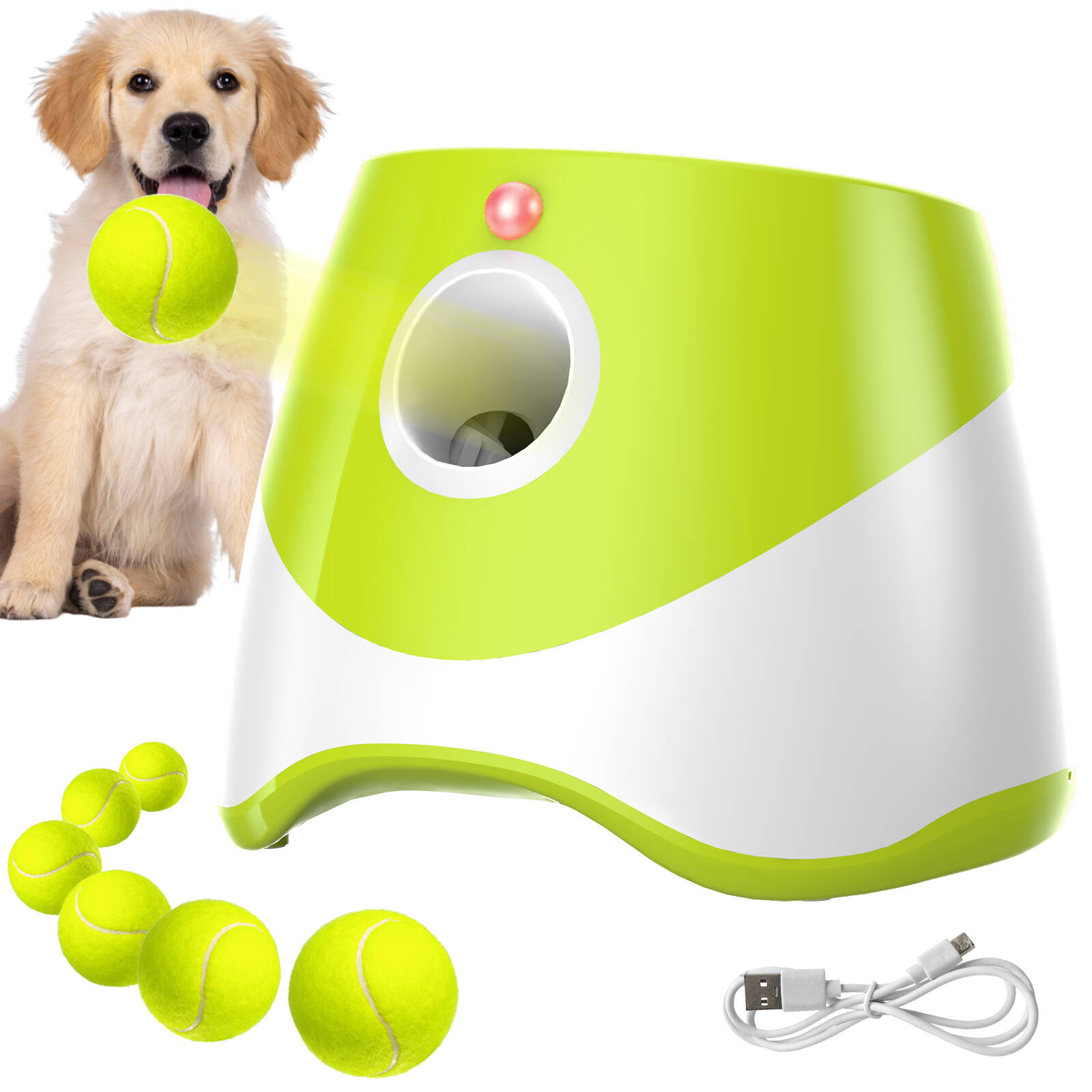 Advwin Automatic Dog Ball Launcher Thrower Interactive Dog Toys