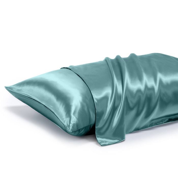 LINENOVA 100% Mulberry Silk Pillow Case 22 Momme Slip Pillowcases - Haze Blue