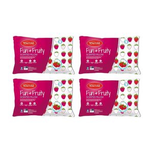 4PK Tontine Fun And Fruity Berry Print Kids Scented Soft Pillow Low Height