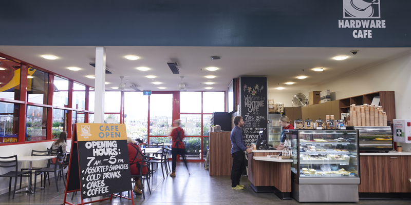 Bunnings cafe.