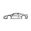 Ignite Laser Ferrari SF90 Stradale Silhouette Metal Wall Art Coated Black 15.7inch/40cm