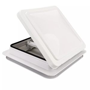 Provecta 12V Caravan Roof Vent With Fan 355x355mm RV Hatch With Flyscreen & Tilt Cover