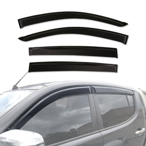 AUSGO Injection Weather Shields for Mitsubishi Triton Dual Cab 2006-2015 Weathershields Window Visors Wind Deflectors