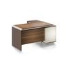 Modern Furniture ANDERSON Executive Desk 1.6M Reversible - Hazelnut & Beige