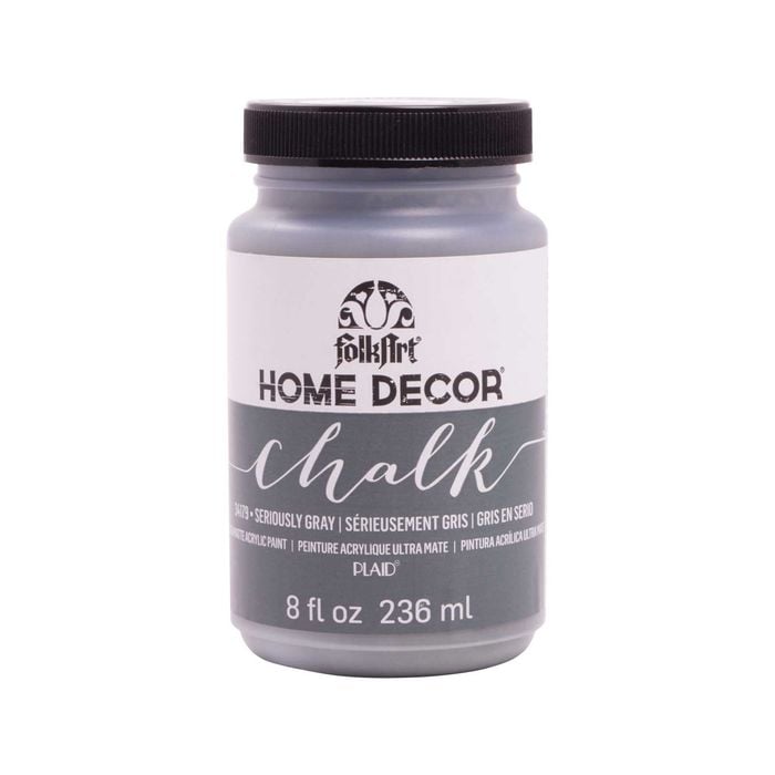 Folk Art 8oz/236ml Seriously Gray Home Decor Chalk Paint