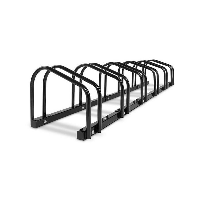 6 Bike Stand Bicycle Rack Floor Parking Holder Instant Storage Portable Black