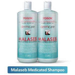 Dermcare Malaseb Medicated Shampoo 1L Twin Pack - Dogs & Cats