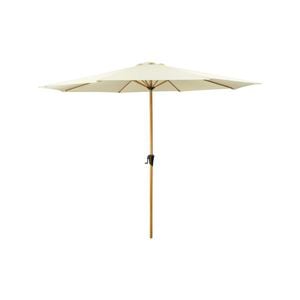 Mimosa 3m Natural Round Miami Wood Look Round Market Umbrella