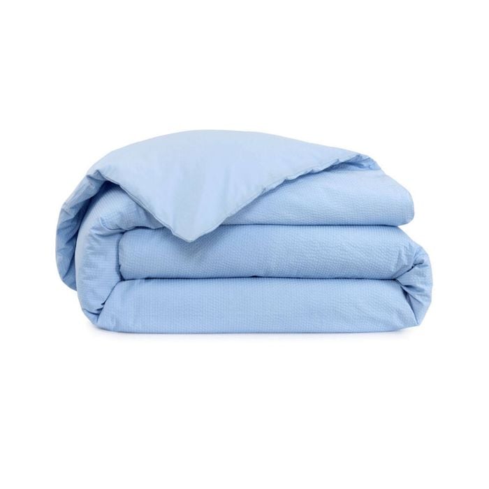 Lacoste L Songe Queen Size Bed Quilt Cover 100% Cotton Sateen 210x210cm Sky