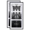 Cooper & Co. Metal 3 Slot Collage Photo Frame 13x18cm Black Set Of 2