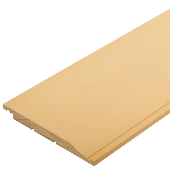 215 x 18mm Random Length Pineclad Bevel Rustic Dressing Grade H3.1 Pre-Primed Pine
