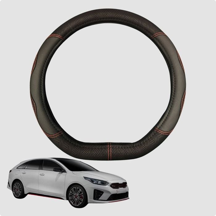 Steering Wheel Cover for Kia Pro Cee'd 2014-2019  38CM | D-Shape