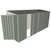 Build-A-Shed 1.2 x 4.5 x 2.0m Tunnel Shed Tunnel Hinged Door with 1 Sliding Side Door - Green