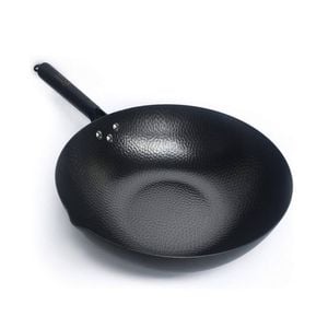 Carbon Steel Wok for Electric, Induction & Gas Stoves - Includes Lid, Spatula & Guide Video