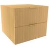 Lugna 512 x 600 x 580mm Sand 2 Drawer Storage Cabinet