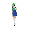 More Than Party Adult Costume Green Plumber Girl Outfit One Size Fit Most Adults