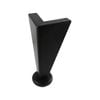 Adoored Black Steel Angled Corner Furniture Leg