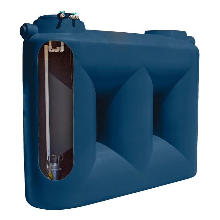 Clark Tanks 5000L Stormedge Blue Tradepack Tank And Davey Evo MK2 Pump
