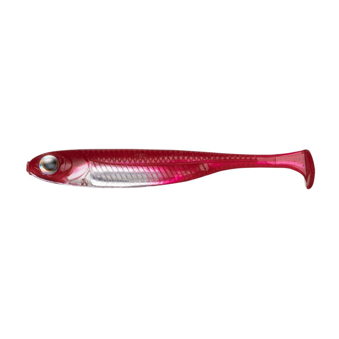 Fish Arrow Flash J Shad 1" SW Soft Plastic Fishing Lure 153 Solid Red / Silver
