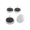 Surface Gard 29mm White Plastic Cushioned Glide - 4 Pack