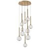 Vencha Meteor 10 Light Round LED Pendant - Gold Warm White