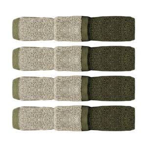 4PK Linen House 550GSM Cotton Otway Olive Green Bathroom Hand Towel 40x60cm
