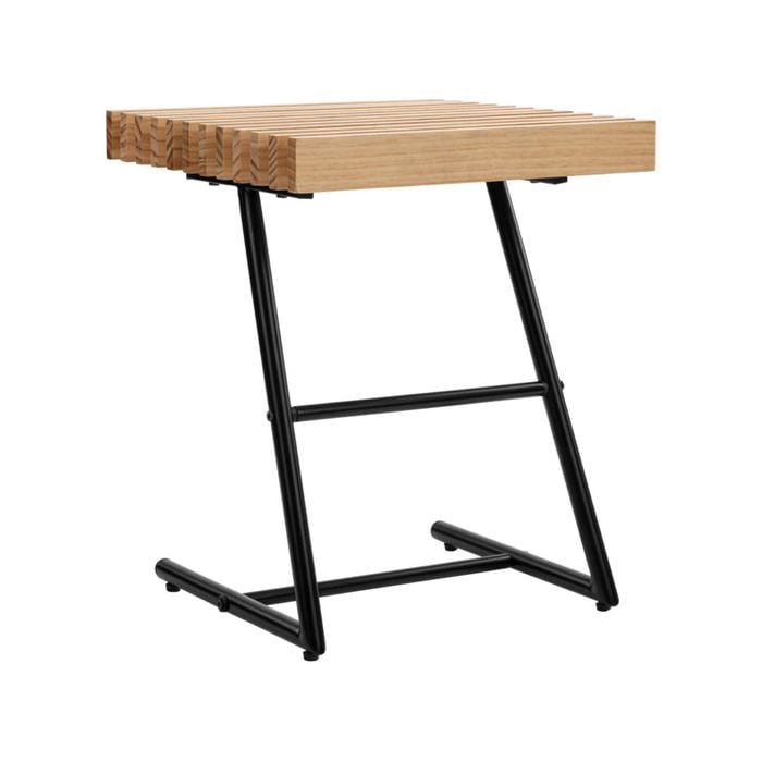 Design Square Eliza Side Table Slat Oak/Black